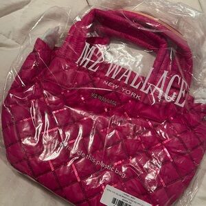 Mz Wallace metro tote  -  XS size fuschia